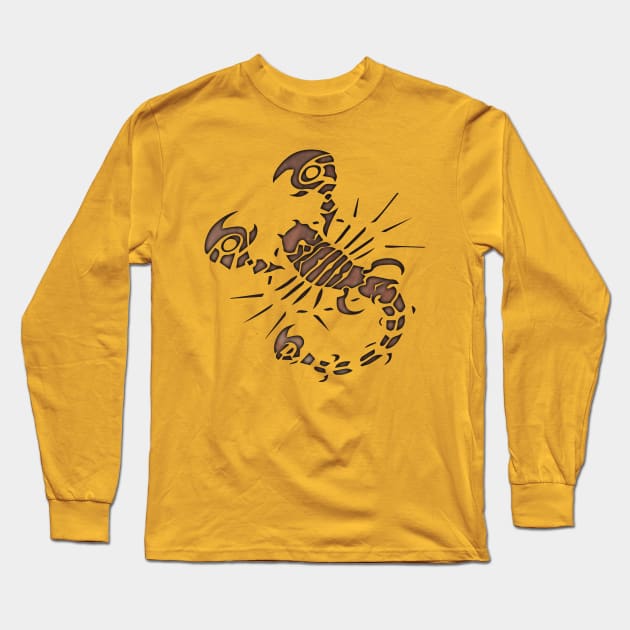 Scorpio Long Sleeve T-Shirt by madmonkey